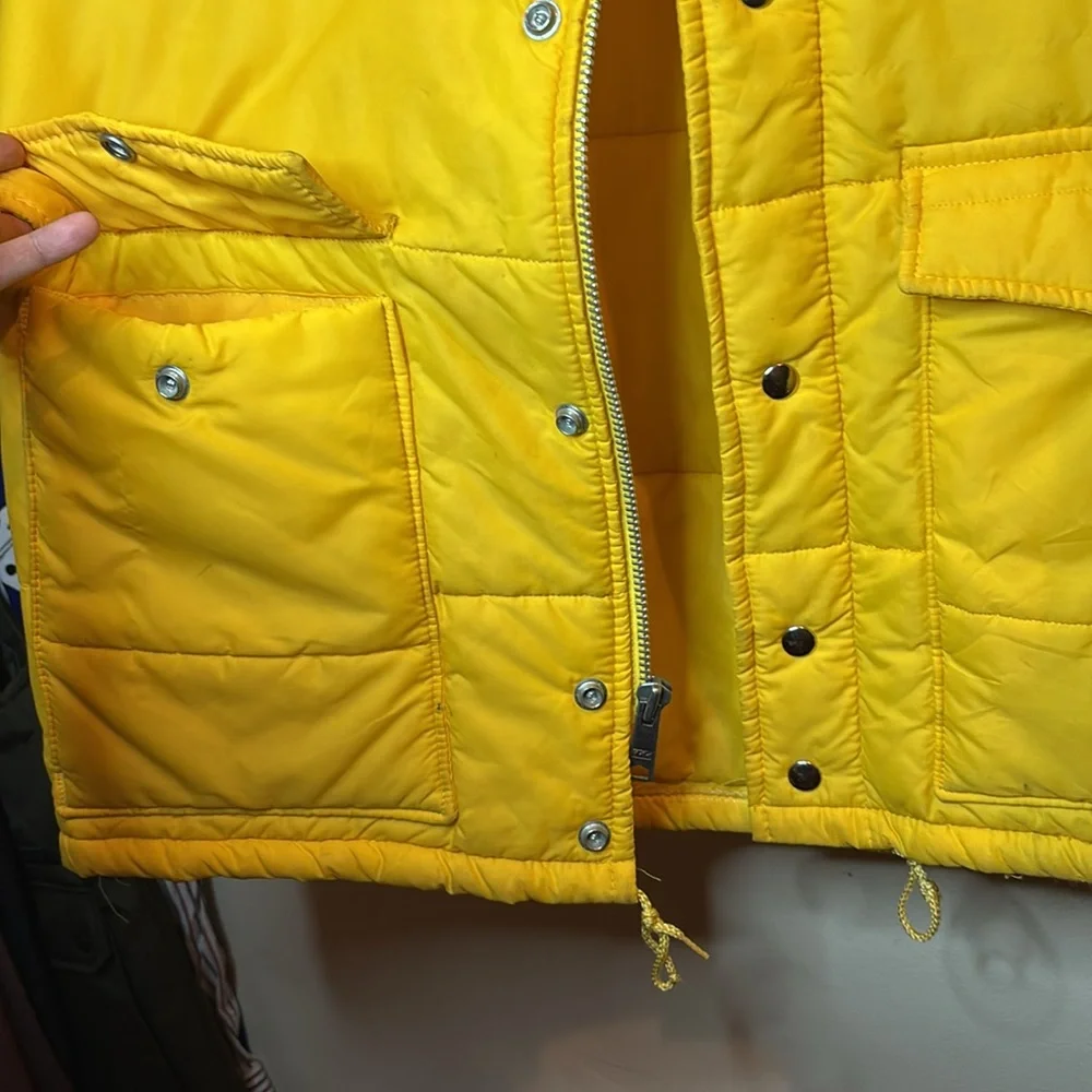 vintage Carrera Yellow racing team jacket mens varsity Porsche auto fashion L
